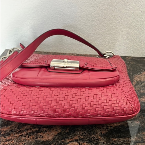 Coach Cherry Woven Shoulder Bag - Picture 9 of 15